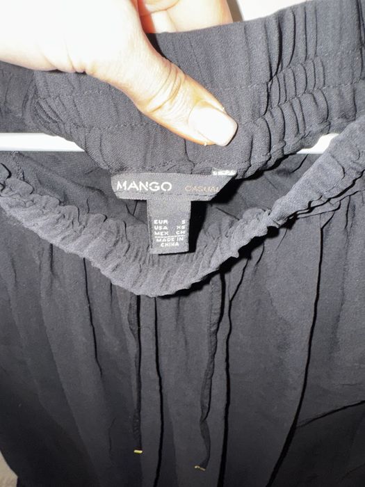 Дамска дълга черна пола Mango