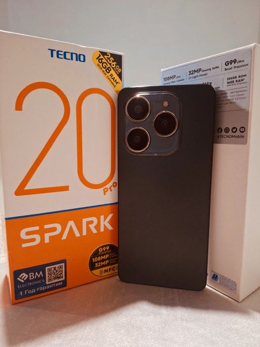Kafolatlangan narxda siz uchun Tecno Spark 20 pro