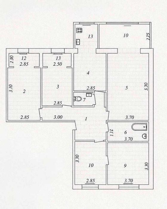 Просторная квартира 108 м² с мебелью на Х. Алимджана, Дархан