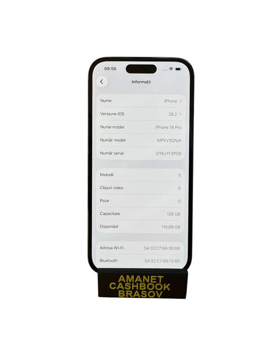 Iphone 14 Pro - 128 GB Memorie - Baterie 81 - Cashbook Amanet Brasov