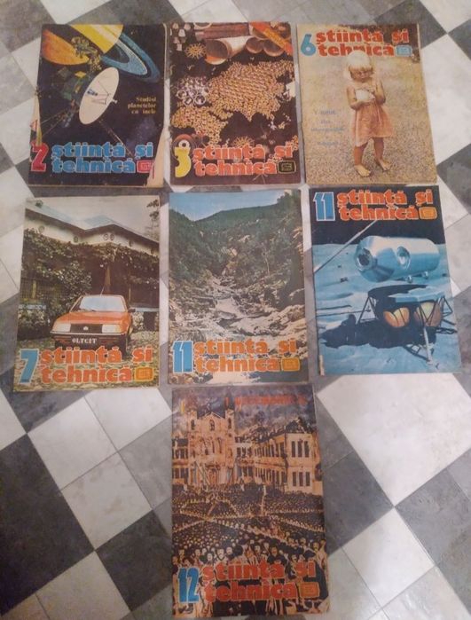 Lot Colecție 21 Reviste Știință și Tehnică 1979-1983 SF / Auto / Retro