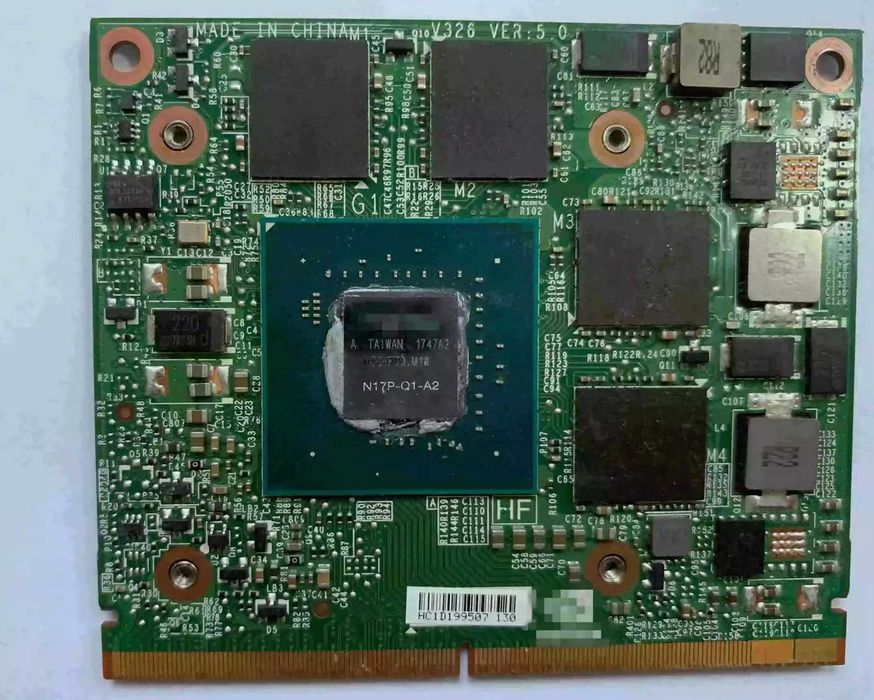 Комплект видео карти за мобилни компютри тип MXM 3А и MXM 3B