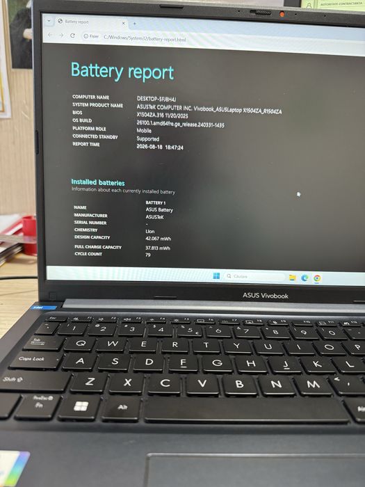Asus VivoBook i7(12Th)SSD 512Gb/16Gb ram/Windows 11 Pro