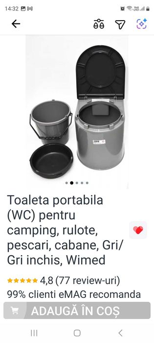 Toaleta portabila adulti