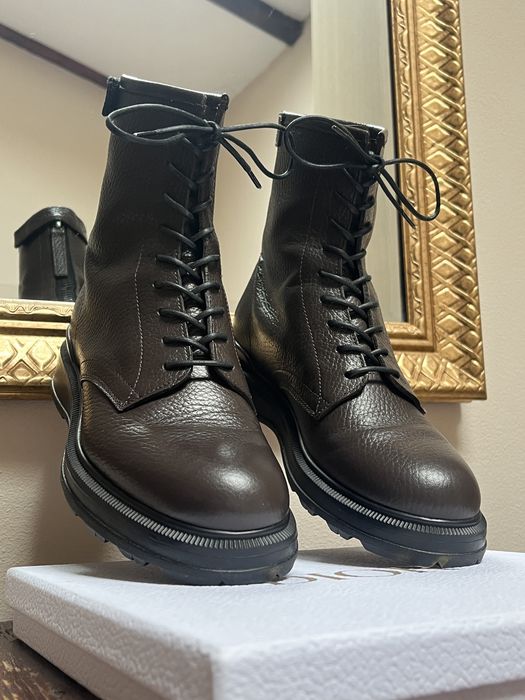 Ghete Woolrich, 'heavy-duty', piele naturală, maro