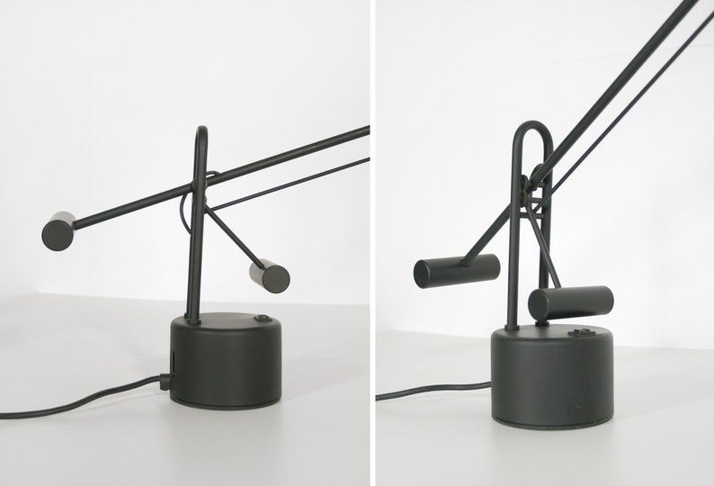 Lampă vintage anii ’80 – design modernist / industrial – piesă de cole