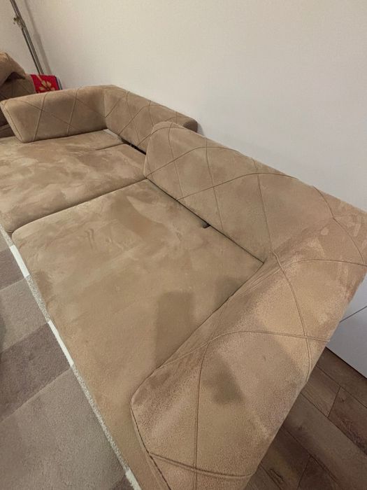 Разтегателен диван с фотьойл