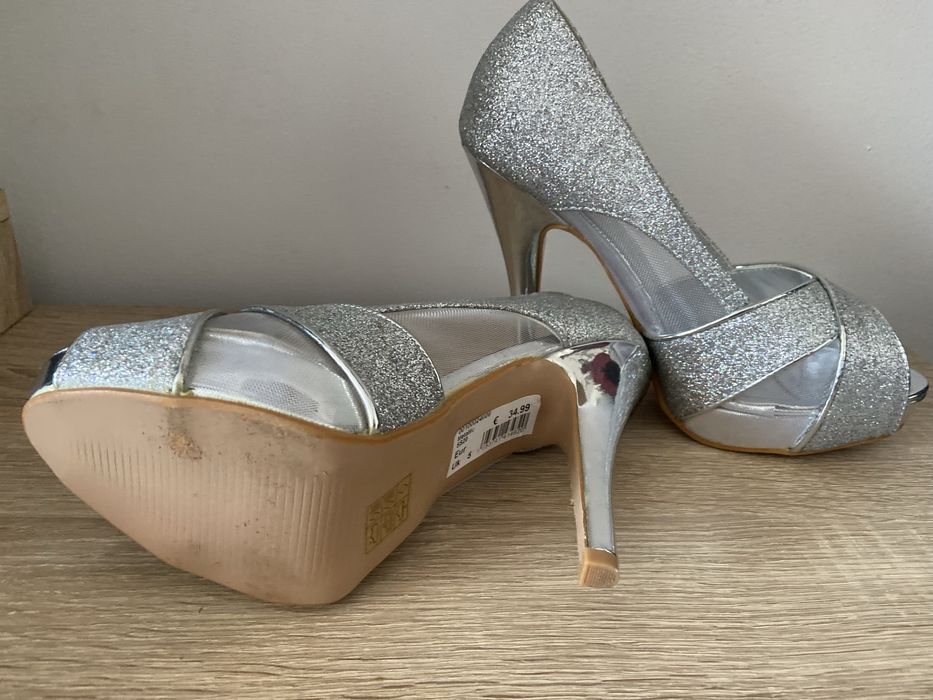 Pantofi eleganti#argintii#marimea 38