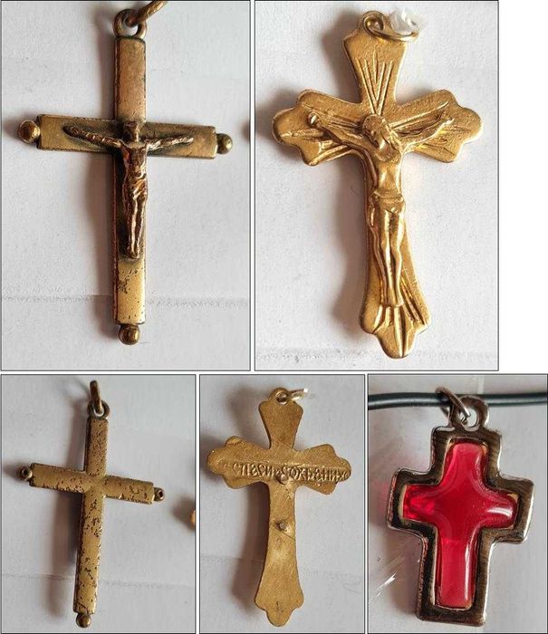 lot de 6 obiecte cu temă religioasă, vechi