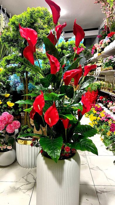 Искусственные цветы и деревья растения суний гуллар ва дарахтлар