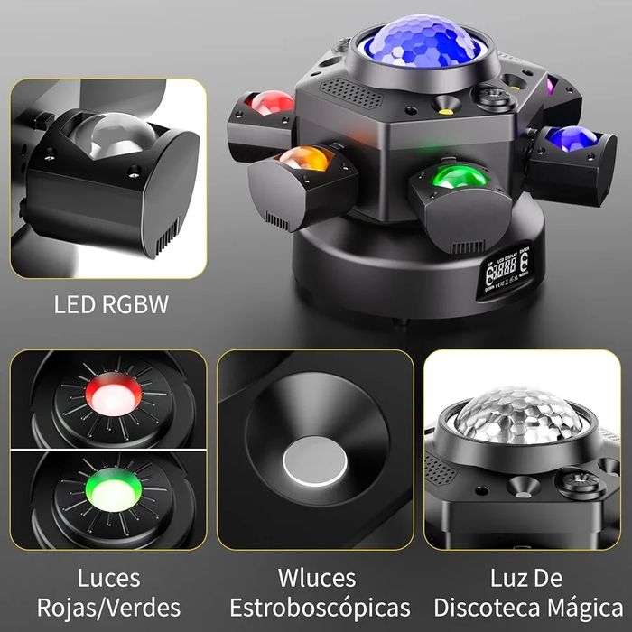150 W Mini Moving Head Light RGBW Disco Light with Disco Ball DMX512