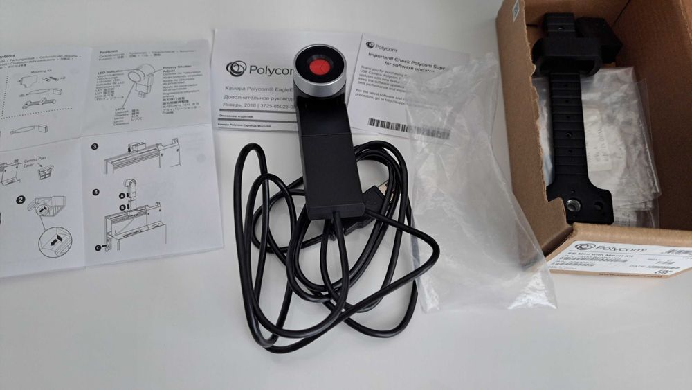 Camera Web Poly EagleEye Mini + Kit Montare CCX 600, Stare Impecabila