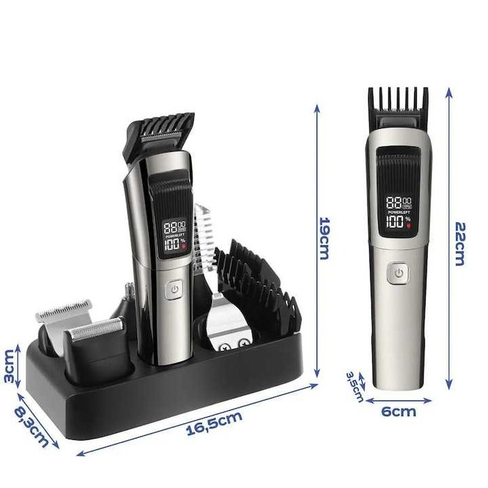 Aparat tuns parul si barba 8 capete incarcare USB-C autonomie 90 min