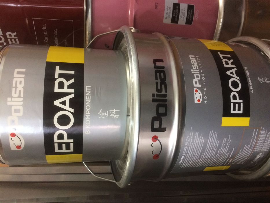 Эпоксидная арт смола для 3D работ POLISAN EPOARTи колера для арт смолы