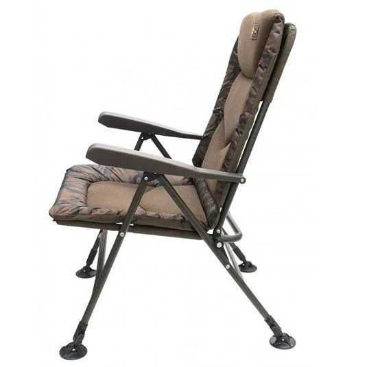 Scaun Pescuit ZFISH DELUXE- Green / Camo - Spatar Inalt Reglabil 8 Pozitii