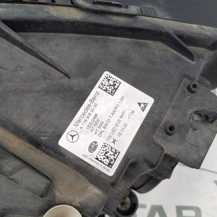 Far dreapta Mercedes CLA W118 A1189062000 halogen an 2019-2020-2021-20
