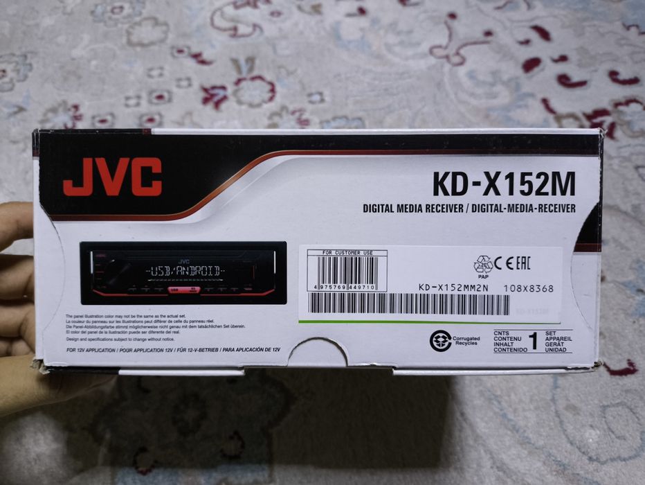 Магнитола JVC 1DIN. Оригинал. Новый.