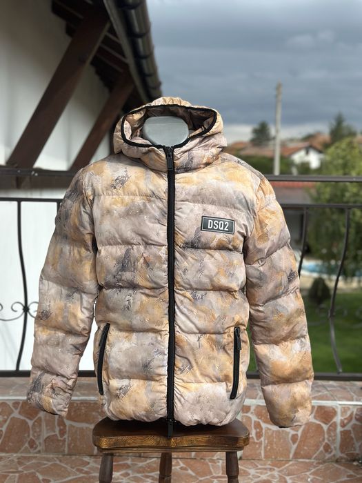 Dsquared2 Camouflage puffer jacket
