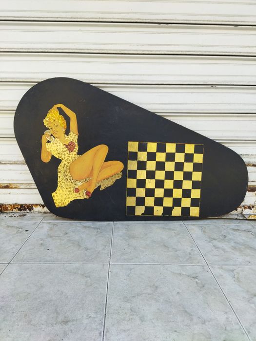 Стар плот дъска за шахмат