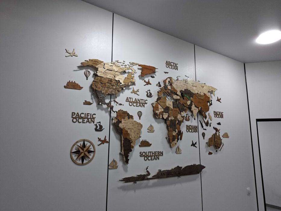 3d karta, 3d karta mira, 3д карта мира, 3D Yog‘och Dunyo Xaritalari