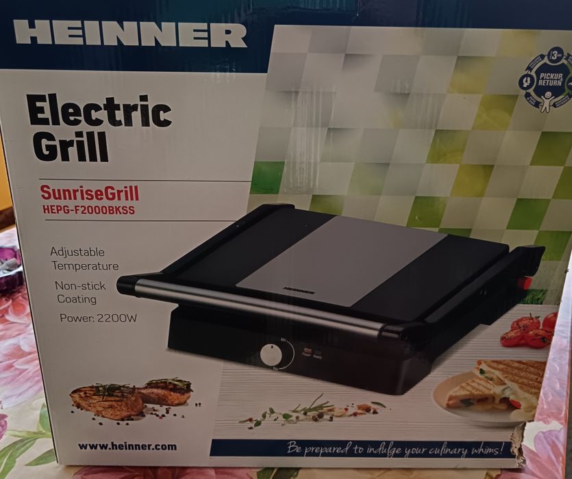 HEINNER, grill, grătar electric, 2000W