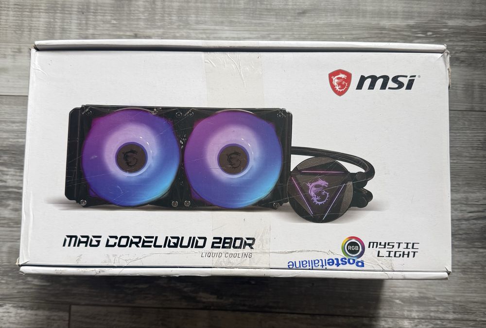 MSI MAG CoreLiquid 280R 280mm ARGB водно охлаждане – пълен комплект
