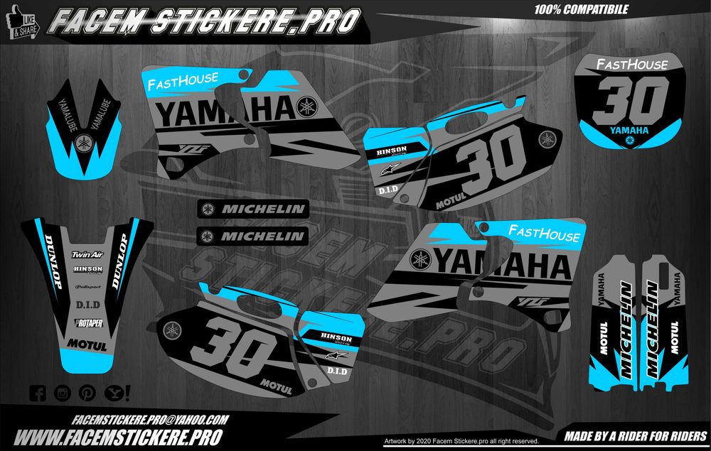 Stickere Grafice Enduro Cross atv ktm husqvarna honda Yamaha copii