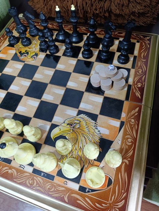 Шахматы 3 в 1 подарочные