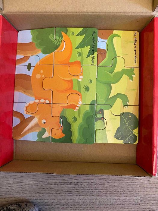 Puzzle dinozauri  Bigjigs  din lemn