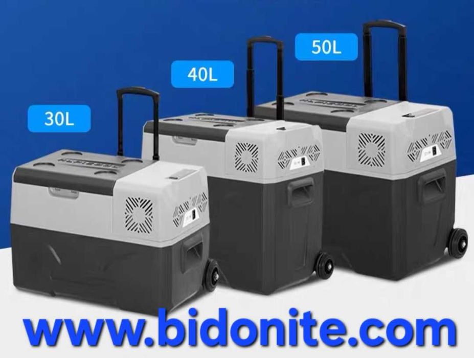 Хладилник с компресор батерия 12v/24v/220v до -20 градуса блутут контр