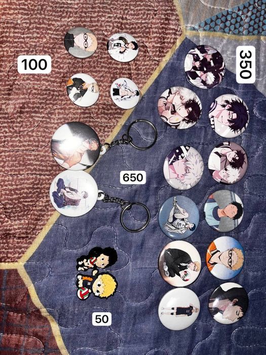 Значки с разным аниме