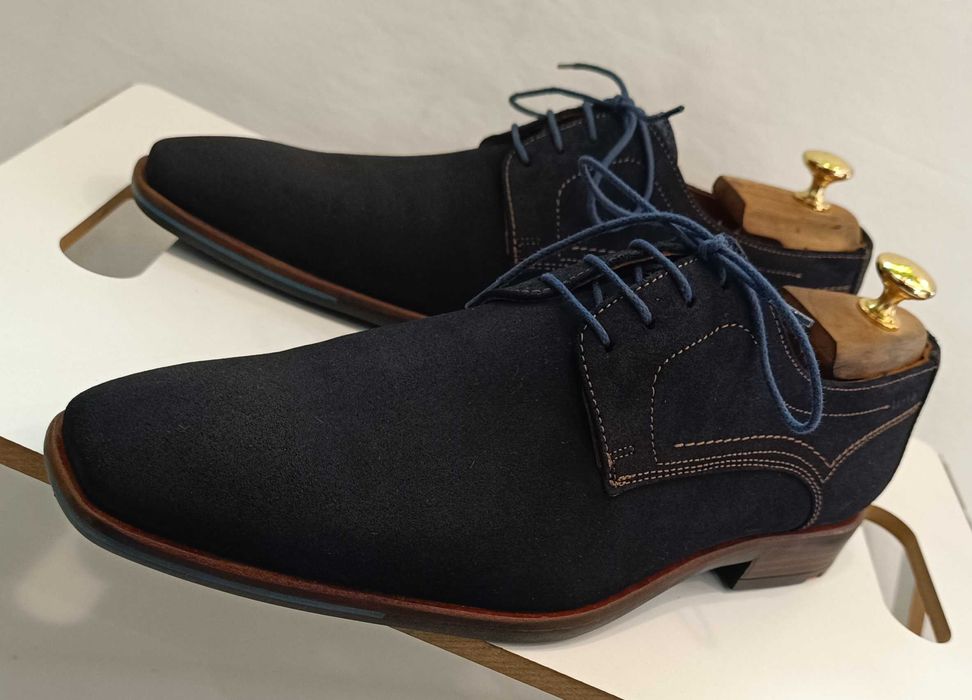 Pantofi derby plain toe 43 premium LLOYD NOI piele naturala moale