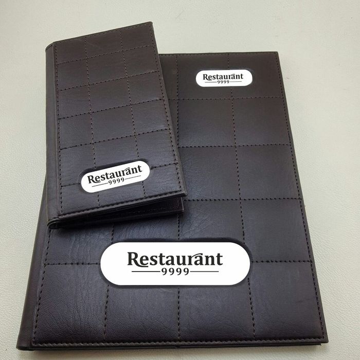 Меню для ресторанов, кожаные папки и внутренняя печать и дизаин