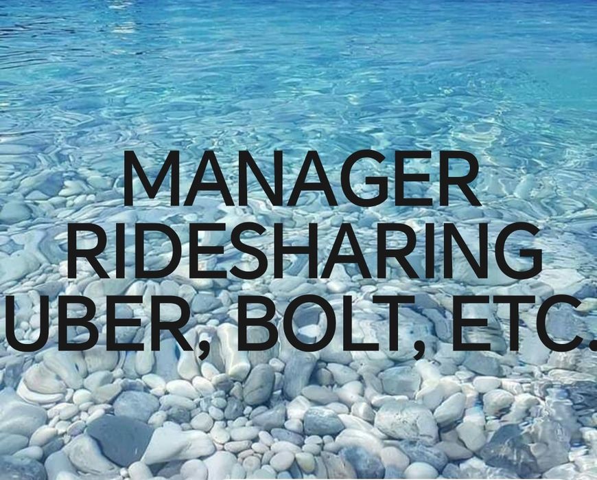 MANAGER marfă, Uber, Bolt, ridesharing.
