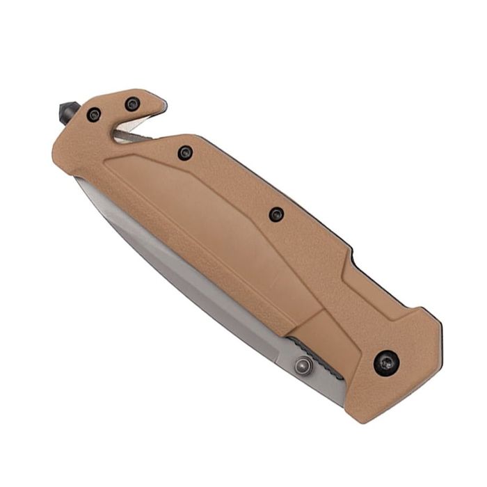 Briceag vanatoare General Assault, otel, 21.5 cm, bej, teaca inclusa