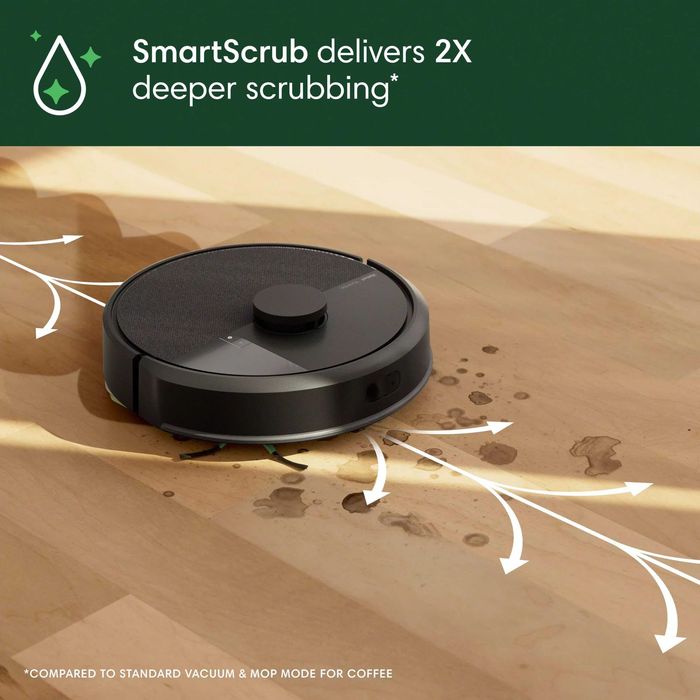Прахосмукачка Робот iRobot Roomba Plus 405 Combo Докинг Станция Самопочистване AutoWash LiDAR 7000Pa