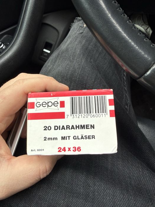 Gepe Slide Mounts 24x36 2mm Glass Diapozitive 35mm