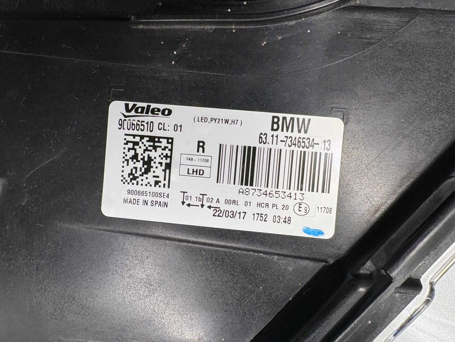 Десен фар H7 БМВ Х1 Ф48