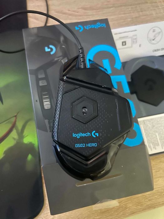 Гейминг мишка Logitech - G502 Hero, оптична, черна