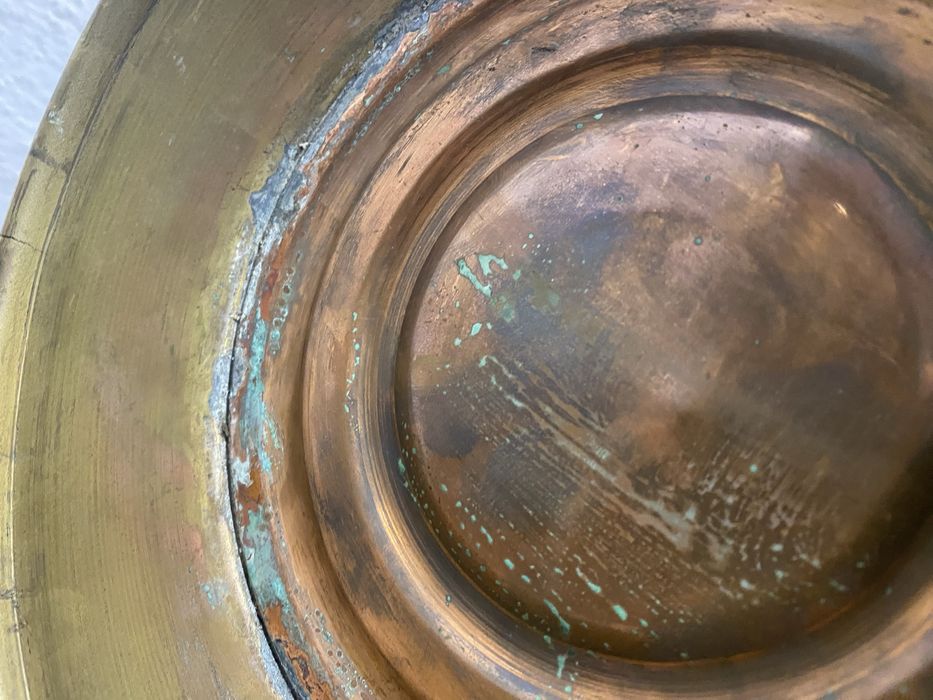 Огромна холандска кана от месинг и мед кош за чадъри ваза за сухи цвет