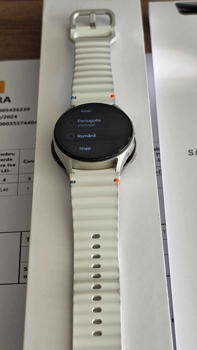 Ceas Smart Samsung Galaxy Watch7 40mm, culoare Beige/Cream, Bluetooth