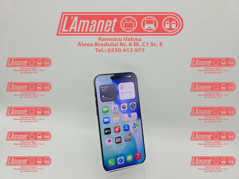 iPhone 16 Pro Max Black 256GB Neverlock Stare Buna Bateria 88%