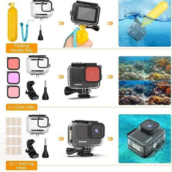 Комплект Аксесоари - GoPro Hero 13/12/11/10/9 - GARV Water Protect 2