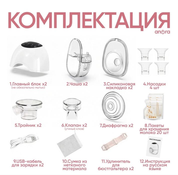 Молокоотсос электрический ANORA