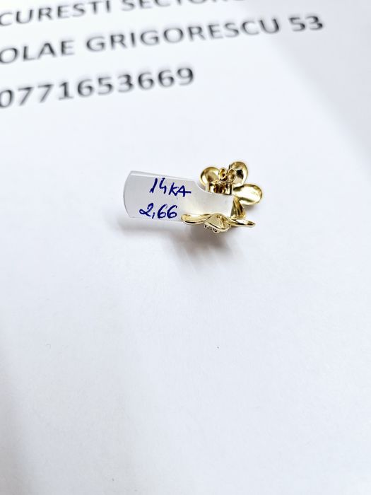 Vand cercei din aur 14 k 2.66 g cod 402