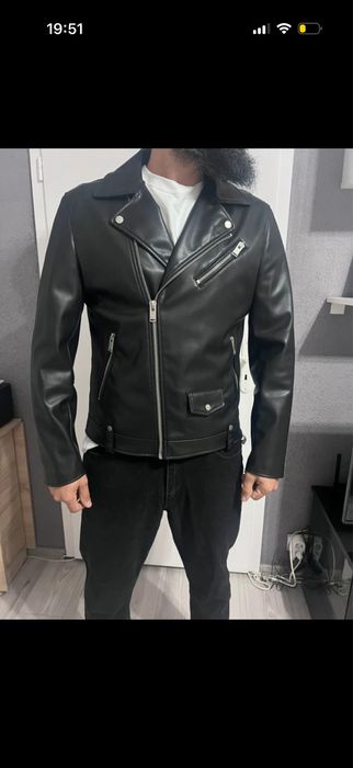 Geaca  de piele zara XL