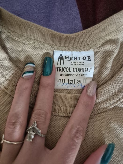 Tricou combat cu maneca lunga simplu fara grade, nou nepurtat,48 cu 2