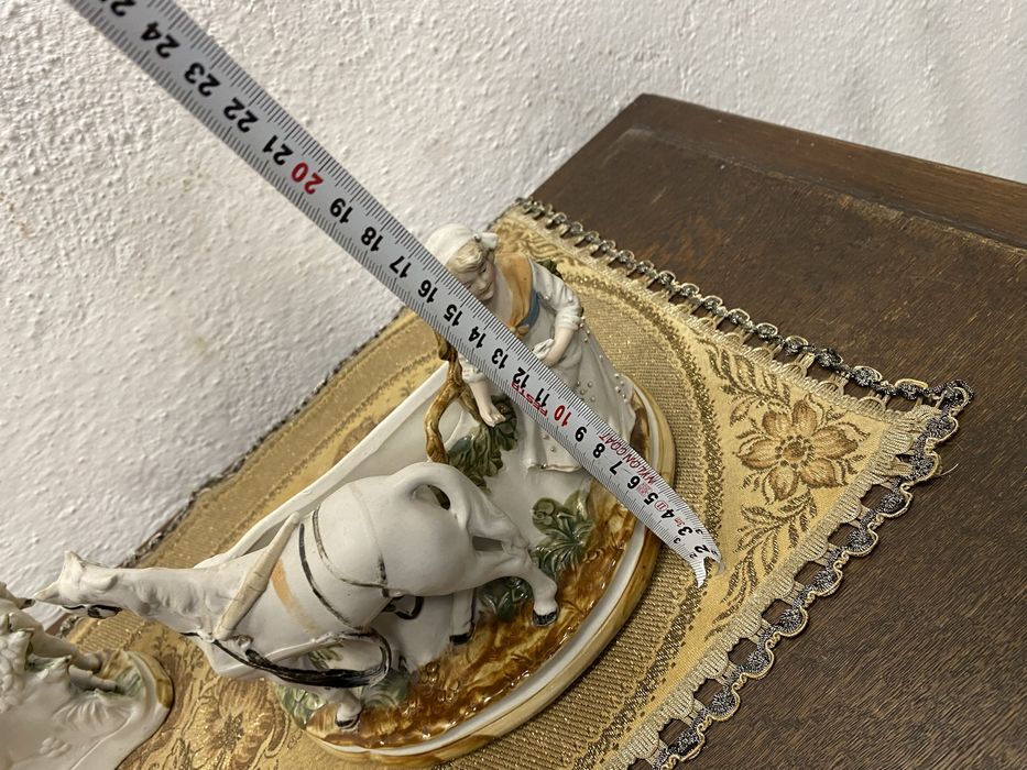 Немска порцеланова двойка коне Thuringia Германия 1900 1930