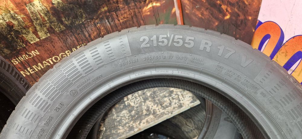 Set 4 Anvelope Continental 215 55 R17 de vara . Dot 2021
