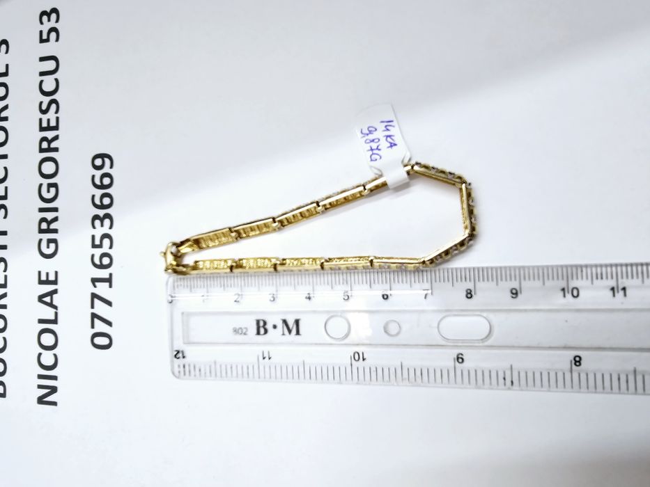 Vand bratara dama din aur 14 k 9.87 g cod 382